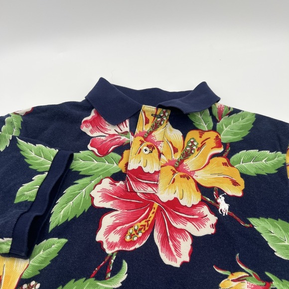 Polo Ralph Lauren Other - Polo Ralph Lauren Vintage Hibiscus Polo Shirt Mens S Floral Hawaiin Classic Fit